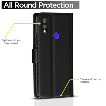 Redmi Note 7/Note 7 Pro/Note 7s Wallet mobile flip cover in black by Pikkme – photo 4