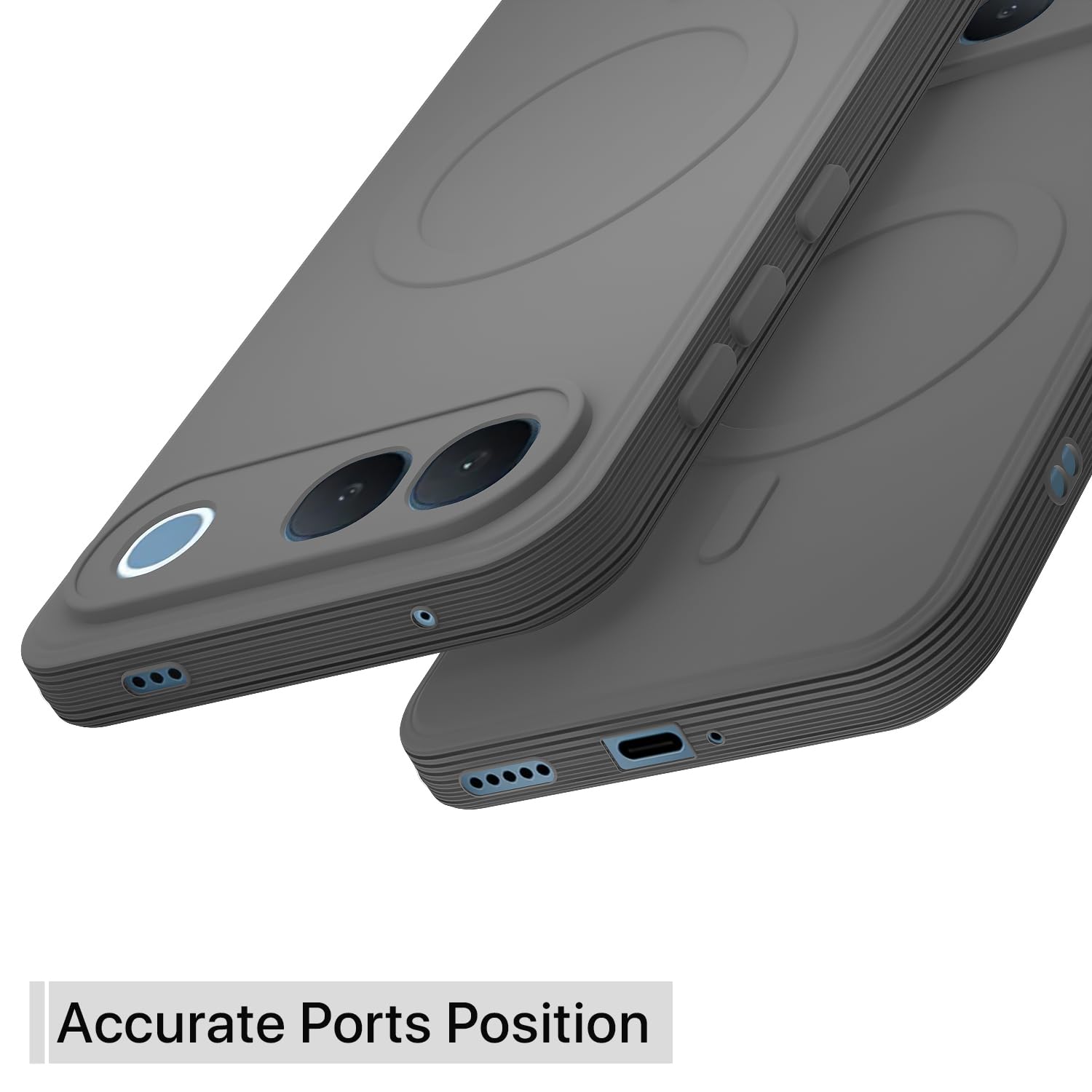 Vivo S2/iQOO Z11 5G MagSafe back cover in grey by Pikkme – photo 4