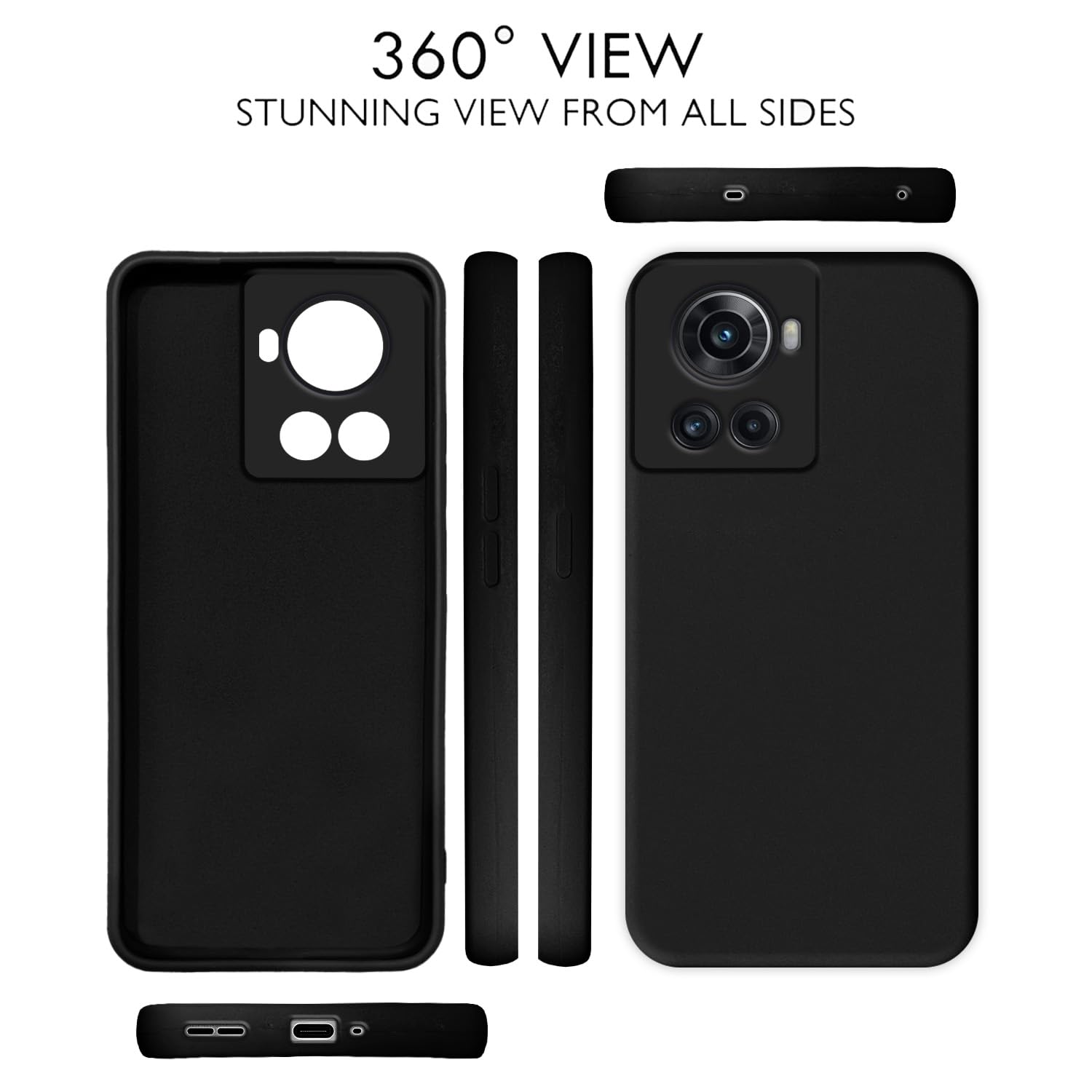 Black back cover for OnePlus 10R/10R Prime 5G – Pikkme – photo 3