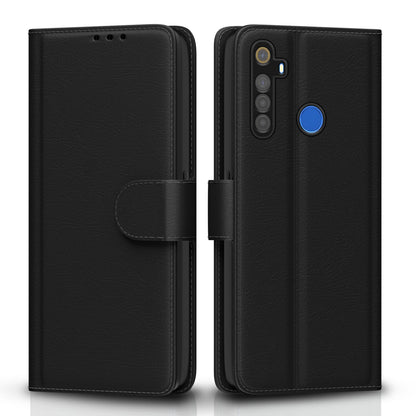 Pikkme RealMe 5/5s/5i Wallet black flip cover