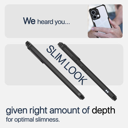 Pikkme Oppo Reno 13 5G Eagle Crystal Clear Transparent Back Cover (Black)