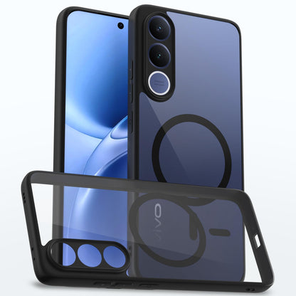 Vivo V70 FE 5G MagSafe mobile cover in black mag-safe by Pikkme