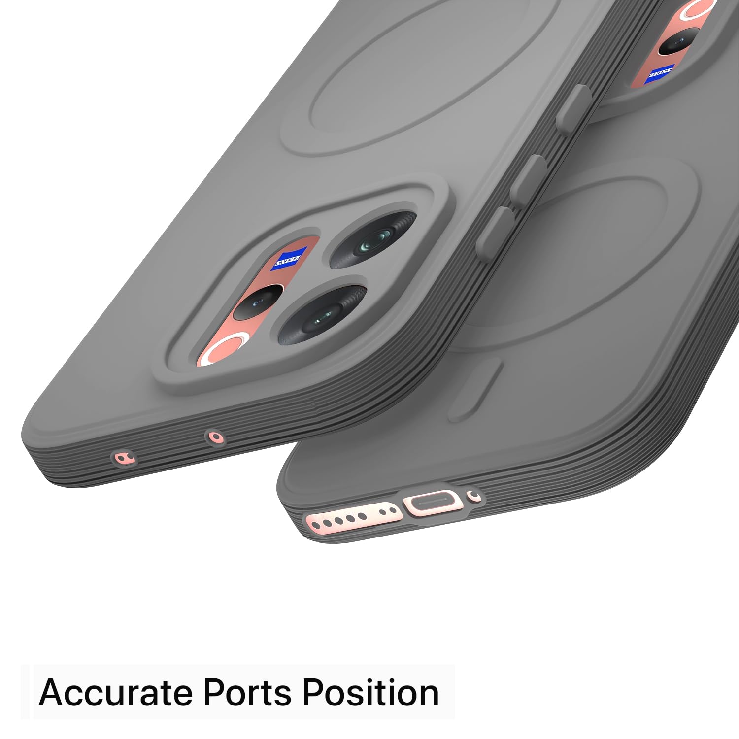 Pikkme grey MagSafe mobile cover for Vivo V70 5G – photo 4