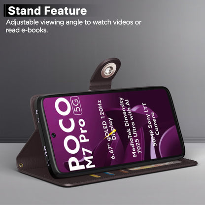 Coffee flip cover for POCO M7 Pro 5G – Pikkme – photo 3