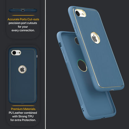 iPhone 7/8 Chrome phone cover in blue by Pikkme – photo 4