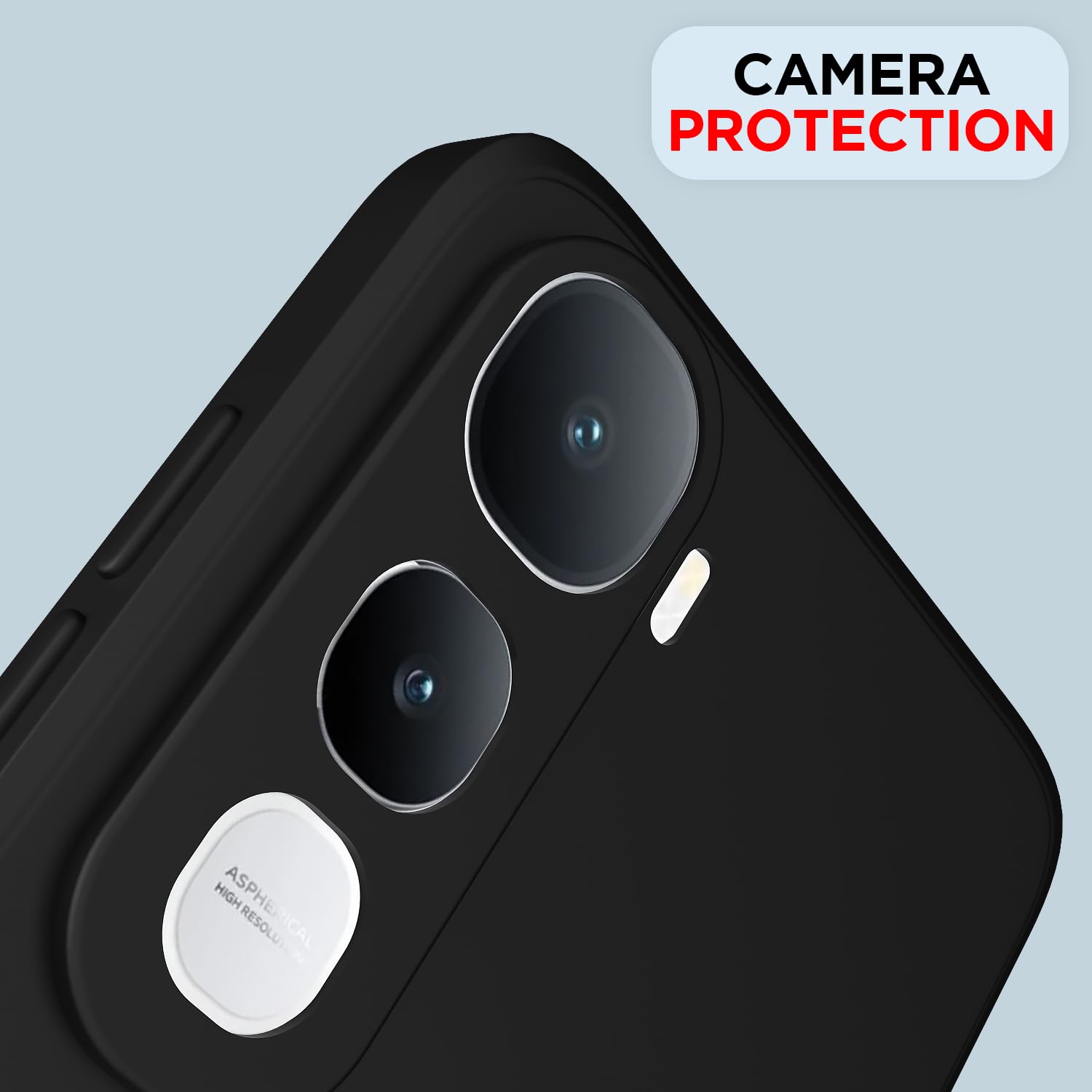 Black phone cover for Vivo Y400 5G – Pikkme – photo 5
