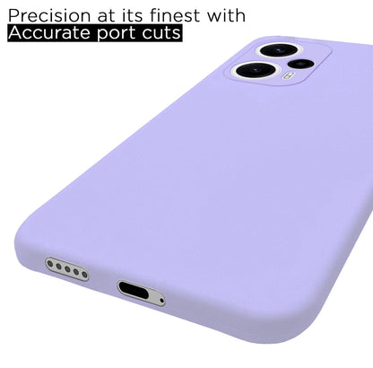 Pikkme Poco F5 5G Soft Matte Silicone Shockproof Case (Purple)