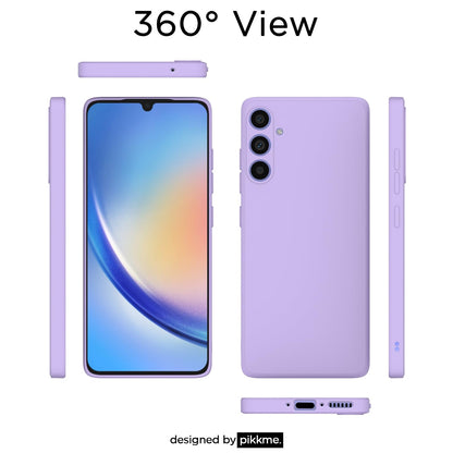 Pikkme Samsung A34 5G Matte purple mobile back cover – photo 4