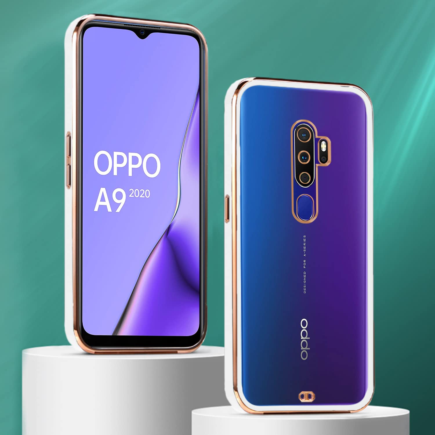 Pikkme white Chrome mobile back cover for Oppo A5 2020/A9 2020 – photo 3