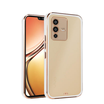 Pikkme white back cover for Vivo V23 5G