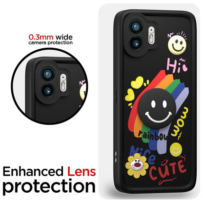 Nothing Phone 2 Soft Silicone phone cover in black by Pikkme – photo 5