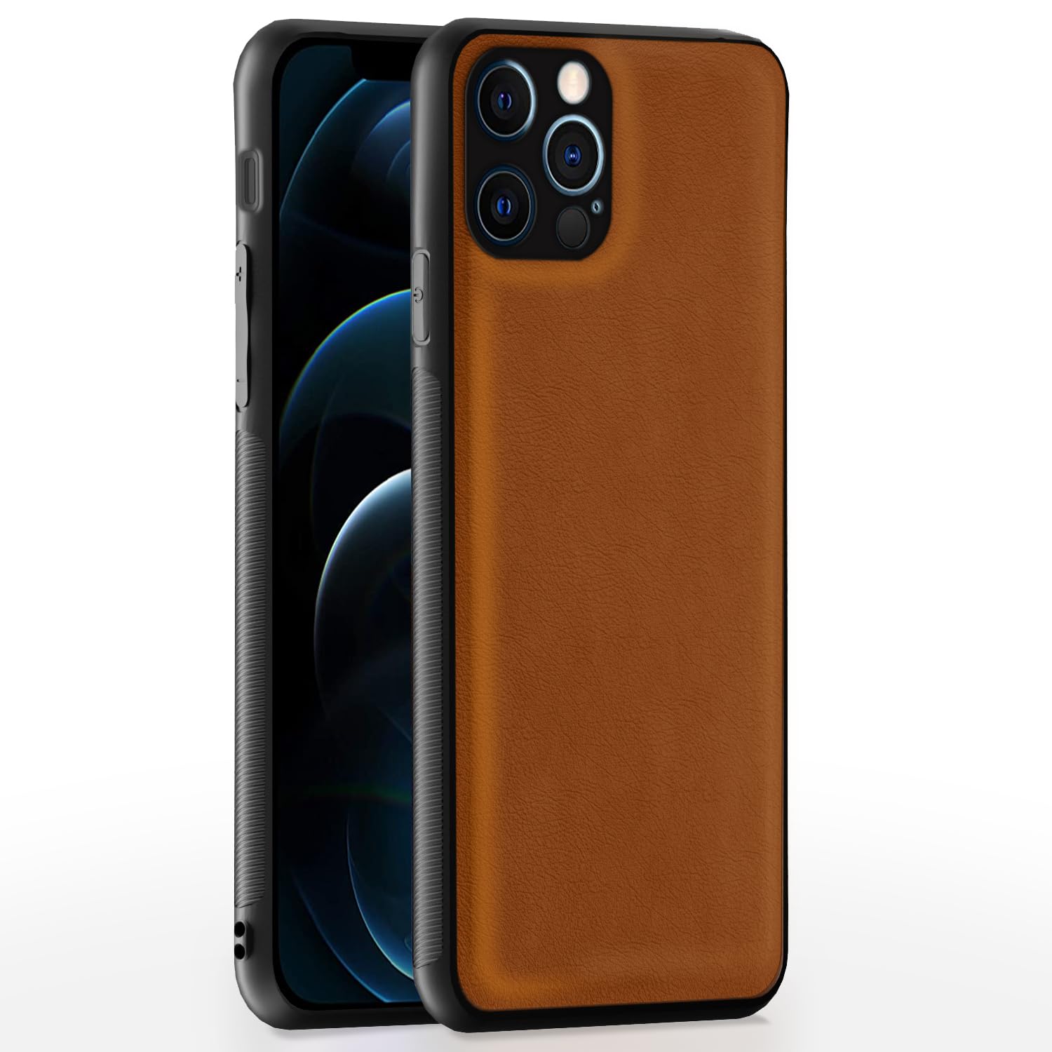 iPhone 12 Pro Leather phone cover in camel by Pikkme