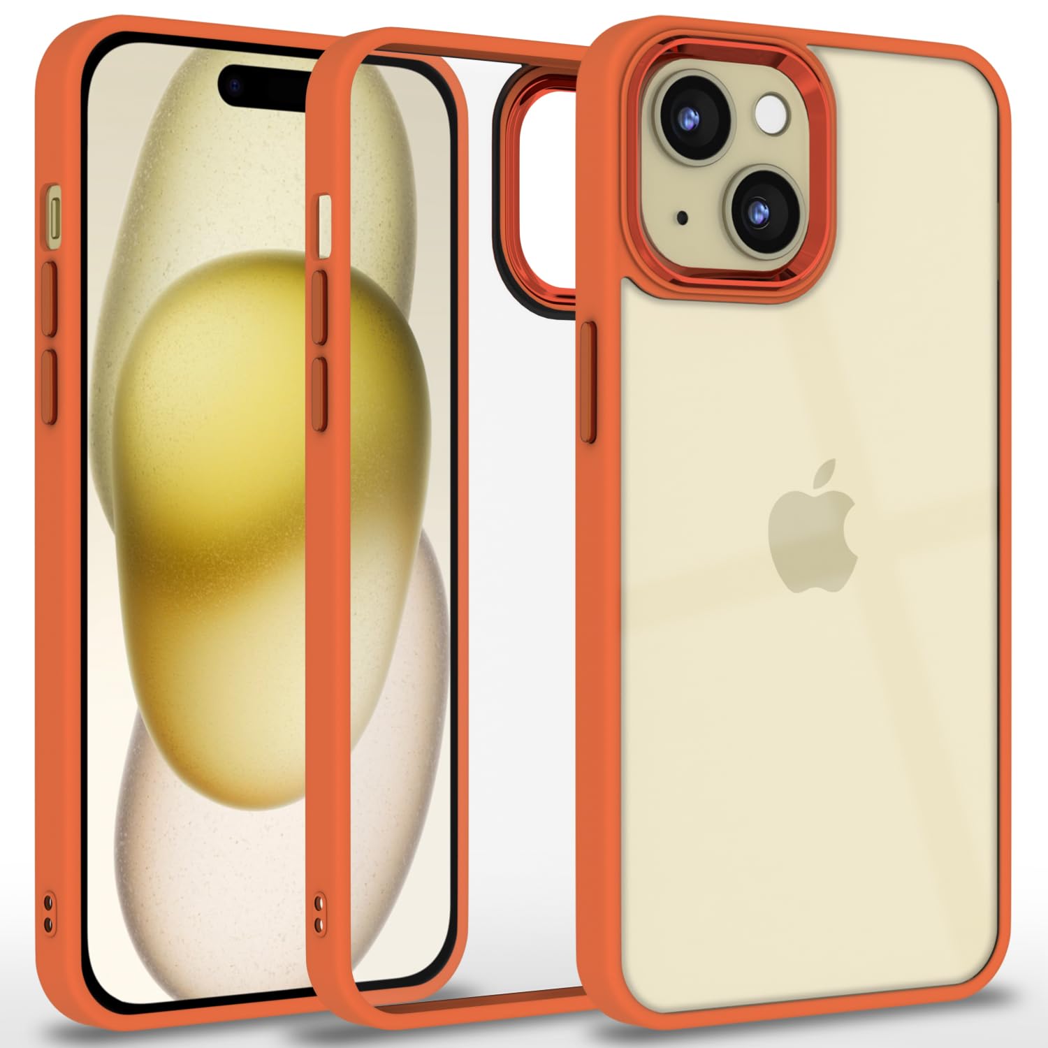 Pikkme iPhone 15 Plus orange phone cover