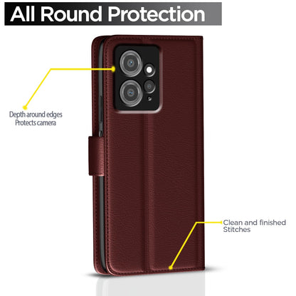 Brown wallet flip cover for Redmi Note 12 4G – Pikkme – photo 4