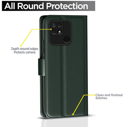 Pikkme green Wallet flip case for Redmi 10/10 Power – photo 4