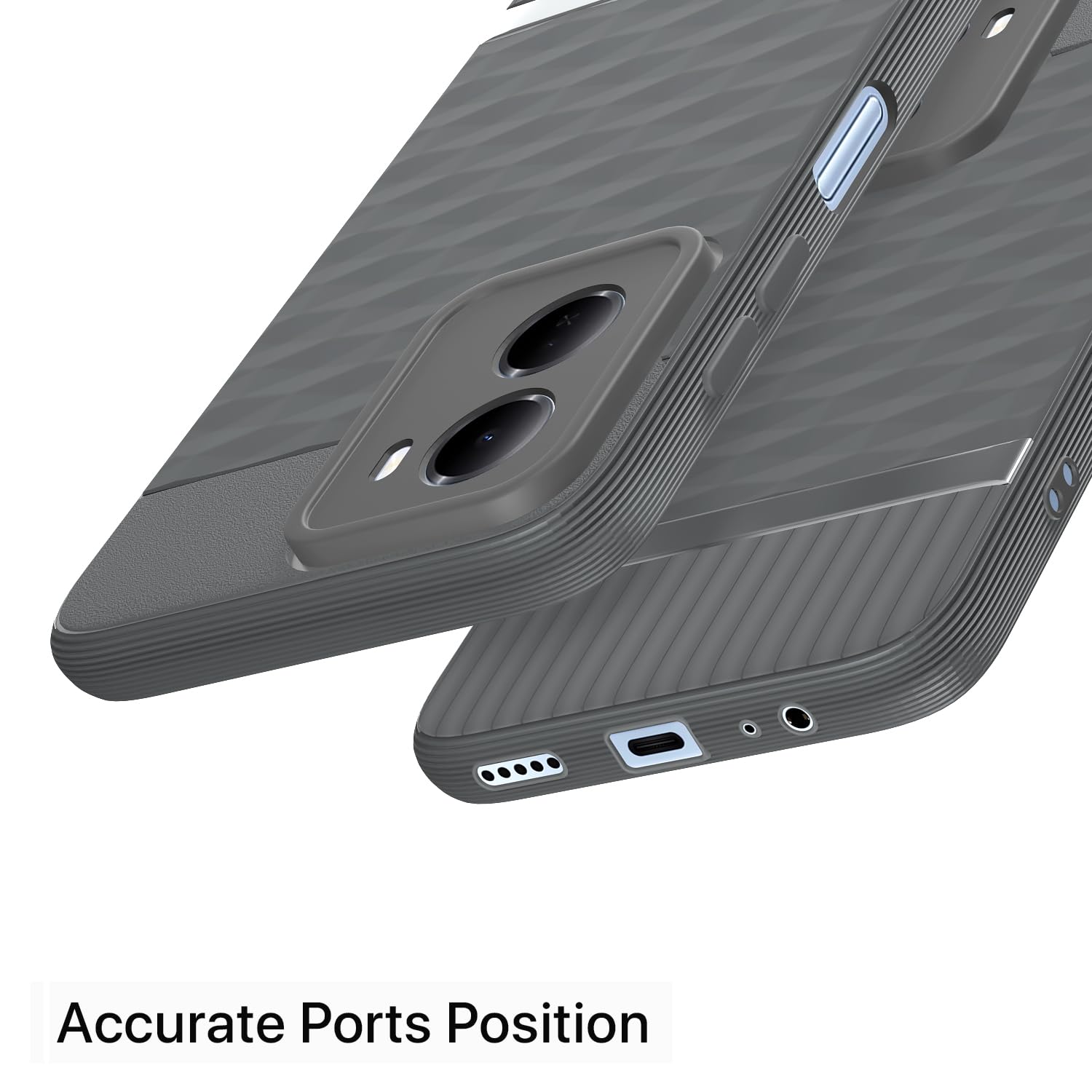 Pikkme Redmi 15A 5G grey mobile cover – photo 4