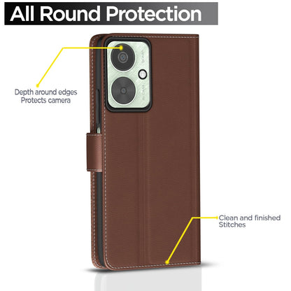 Redmi 13C 5G Wallet wallet flip cover in tan by Pikkme – photo 4