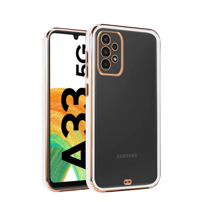 Samsung A33 5G Chrome phone cover in white by Pikkme