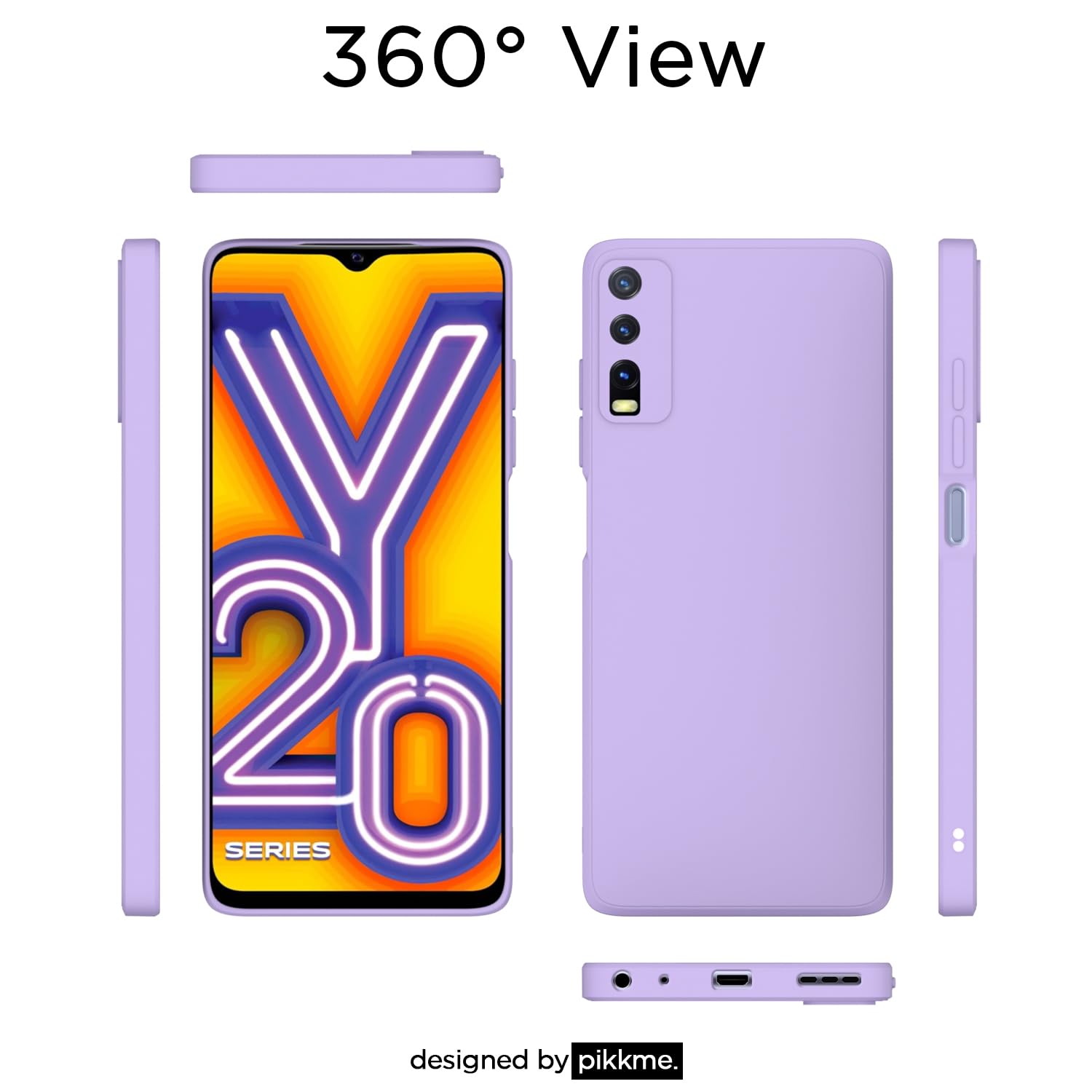 Pikkme Vivo Y12s/Y20/Y20i/Y20G purple phone cover – photo 3