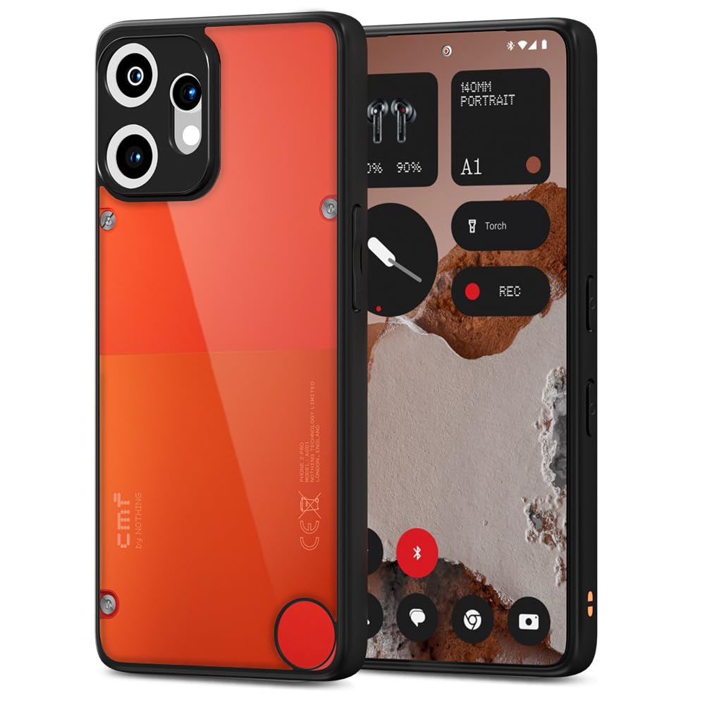 Pikkme CMF by Nothing Phone 2 Pro 5G Eagle 2 Shockproof Sleek Hybrid Armor Back Cover (Black)
