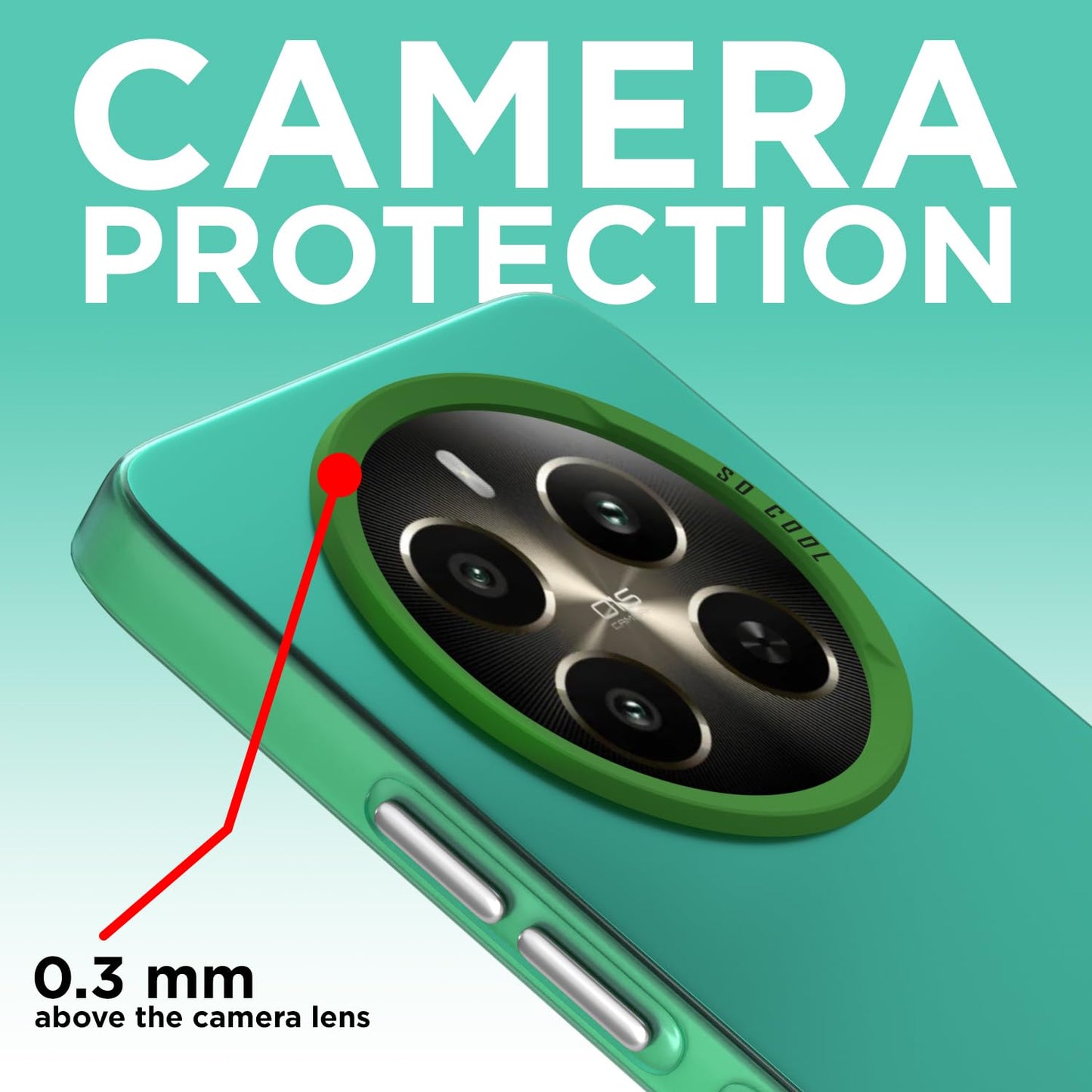 Pikkme Realme 12 Plus 5G So Cool Matte Finish Back Cover (Green)