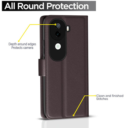Pikkme coffee Wallet flip case for Vivo V40e/iQOO Z9s 5G – photo 4