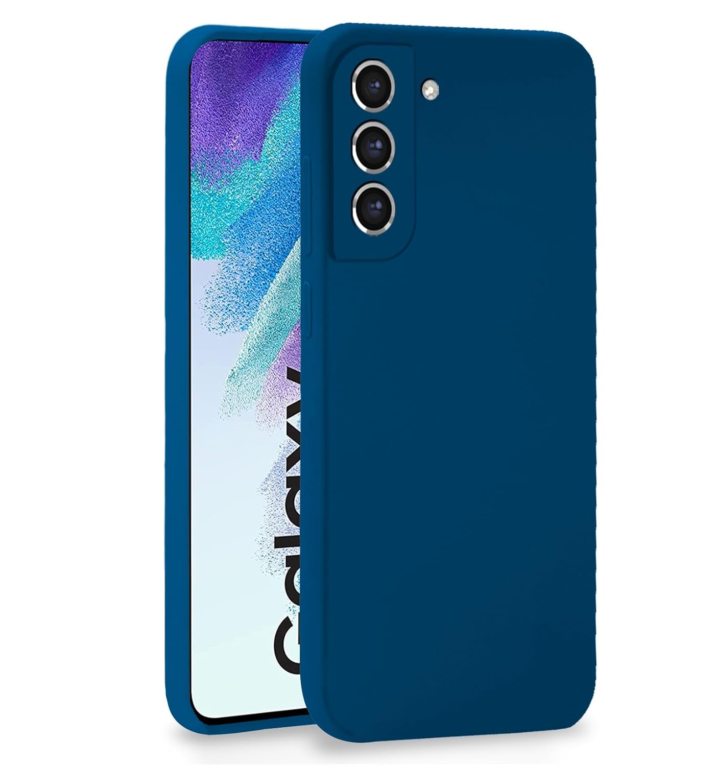  Samsung Galaxy S21 FE 5G Liquid Silicone Back Cover-Blue