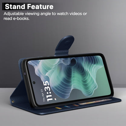 Blue mobile flip cover for Moto G35 5G – Pikkme – photo 3