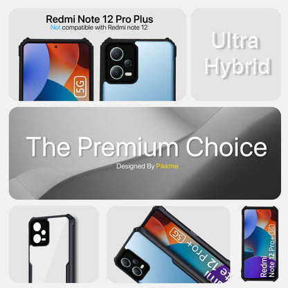 Black Hybrid back cover for Redmi Note 12 Pro Plus 5G – Pikkme – photo 2