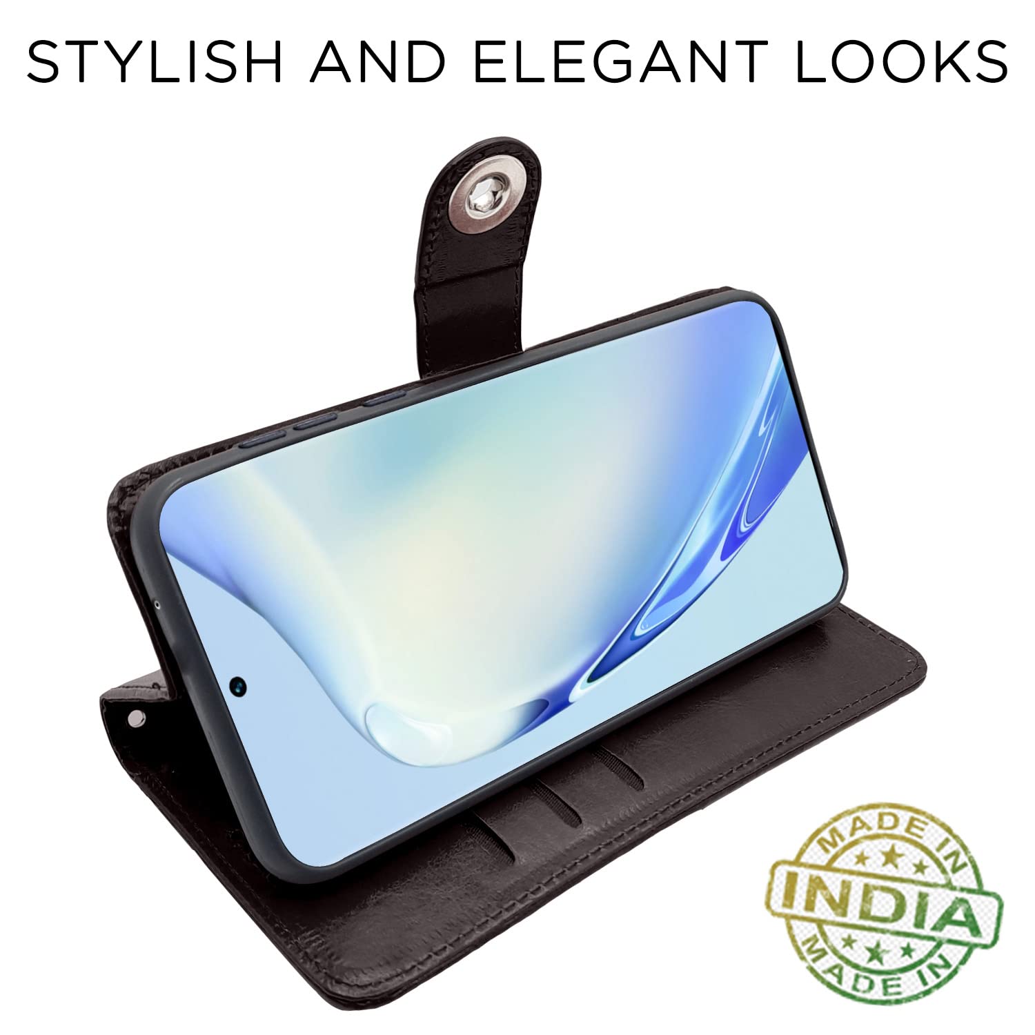 Pikkme Vivo V27 5G coffee wallet flip cover – photo 5