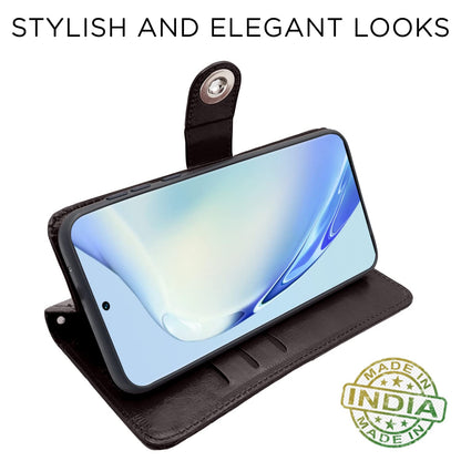 Pikkme Vivo V27 5G coffee wallet flip cover – photo 5