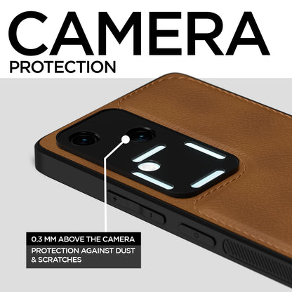 Pikkme Vivo V30 / V30 Pro 5G Leatherback Back Case | Brown