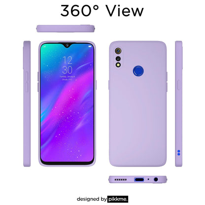 Purple Liquid Silicone back cover for Realme 3 – Pikkme – photo 3