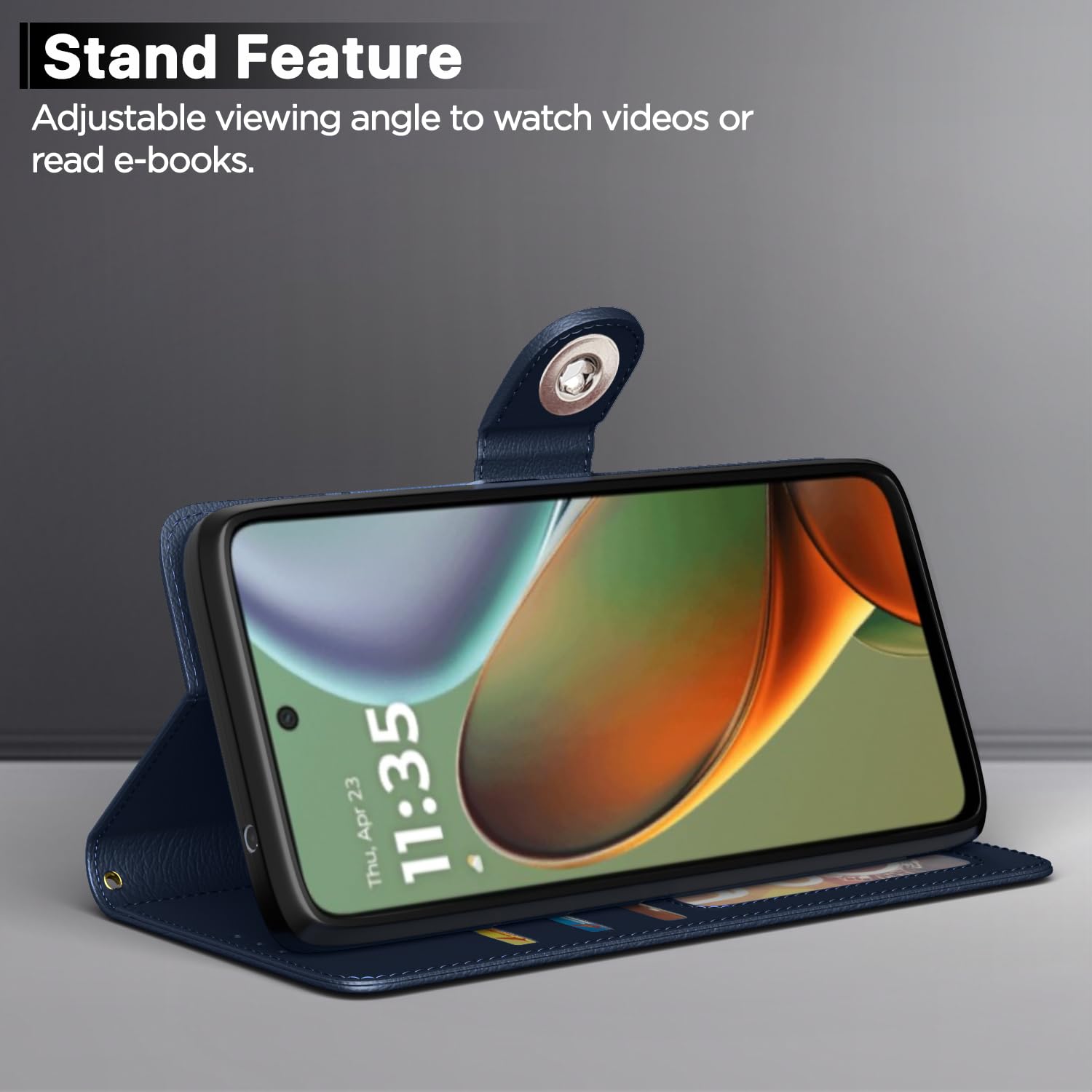 Pikkme blue flip case for Moto G15 – photo 3
