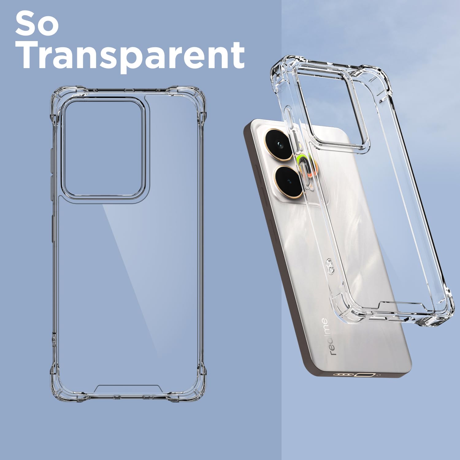 Transparent mobile back cover for Realme 15 5G – Pikkme – photo 2
