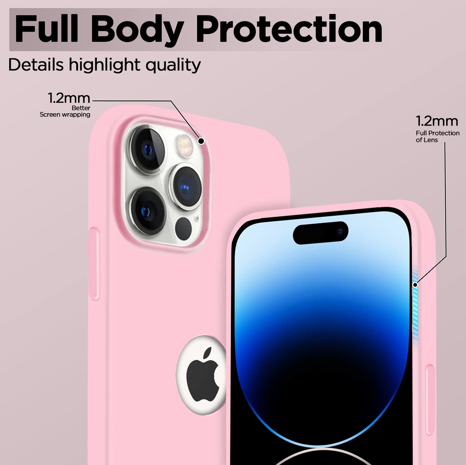 iPhone 14 Pro Max phone cover in rose pink by Pikkme – photo 3