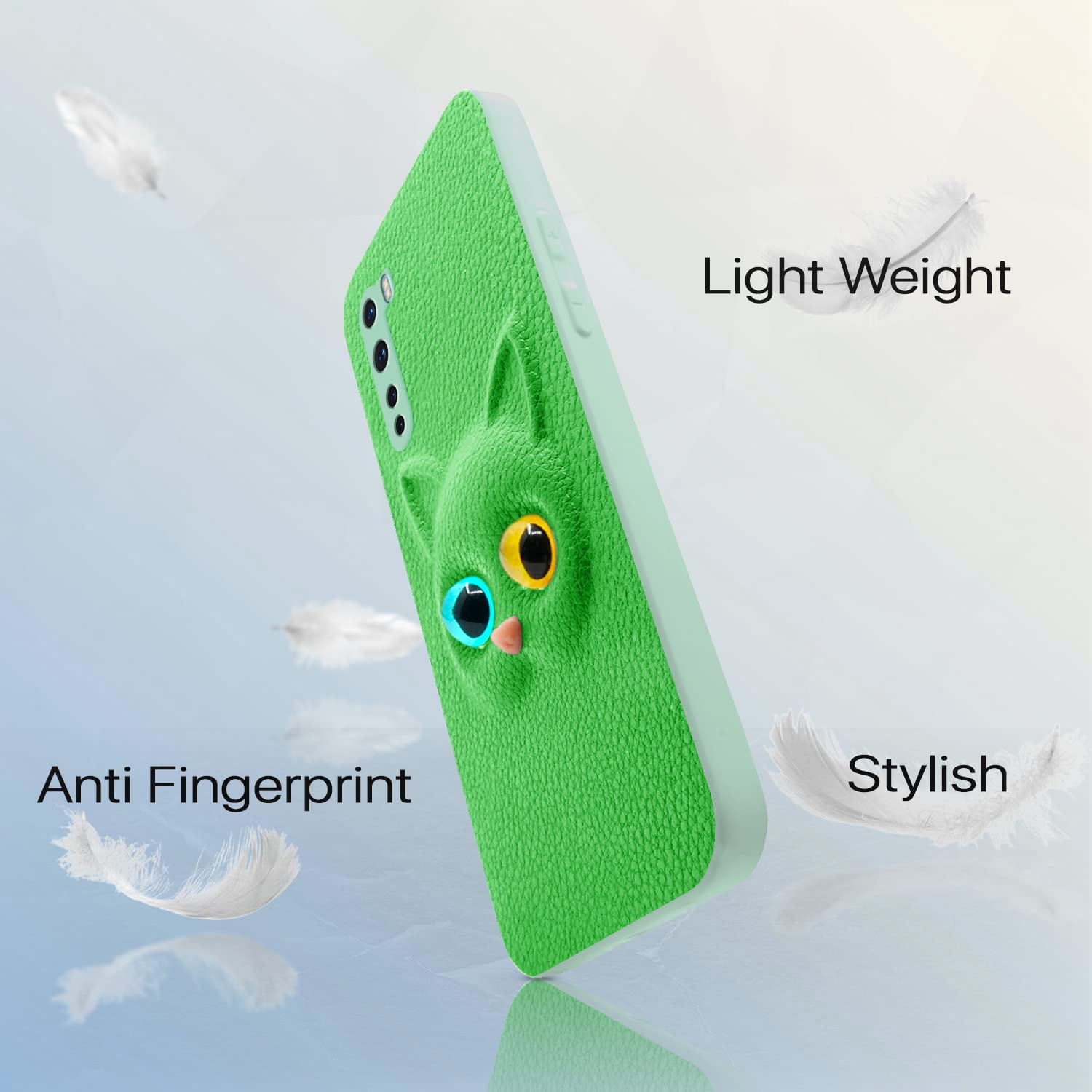 Pikkme green Cat mobile back cover for OnePlus Nord – photo 5