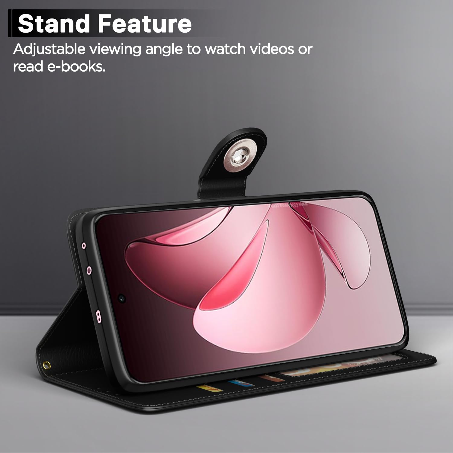 Black flip case for Oppo Reno 13 Pro 5G – Pikkme – photo 3