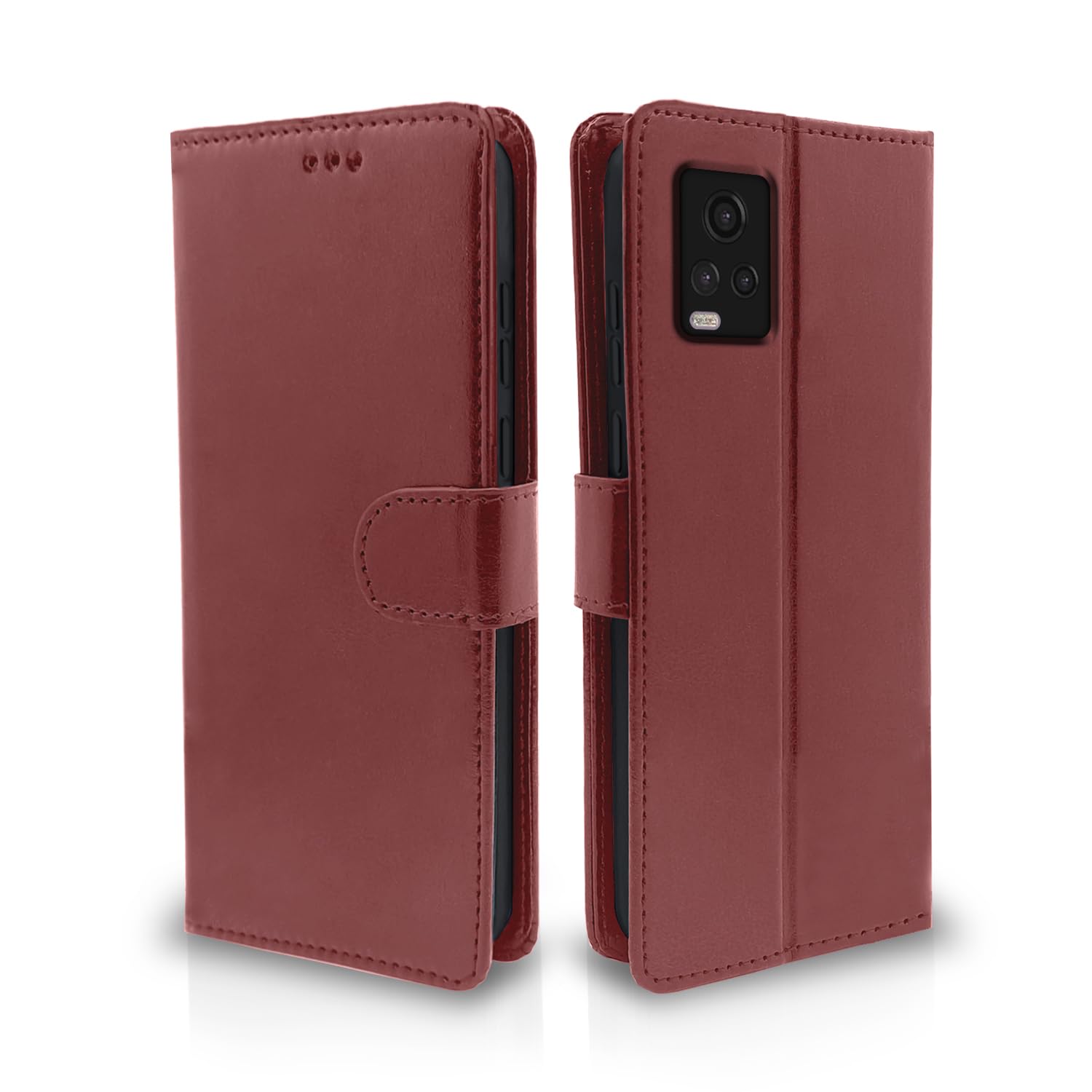 Pikkme Vivo V20 Pro brown mobile flip cover