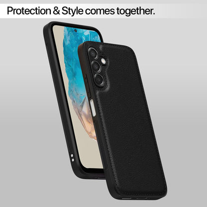 Samsung M35 5G Leather back cover in black by Pikkme – photo 6