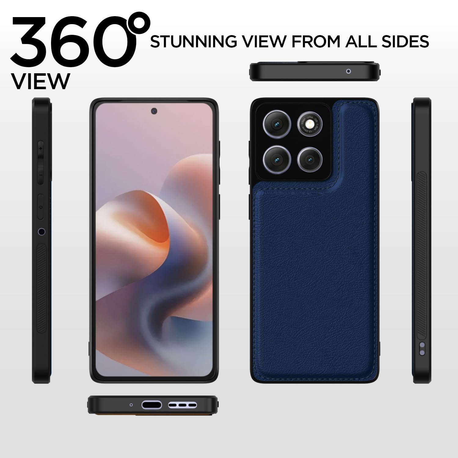Moto G86 Power 5G mobile cover in blue by Pikkme – photo 4