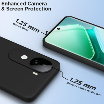 Vivo V40e/iQOO Z9s 5G Matte phone cover in black by Pikkme – photo 2