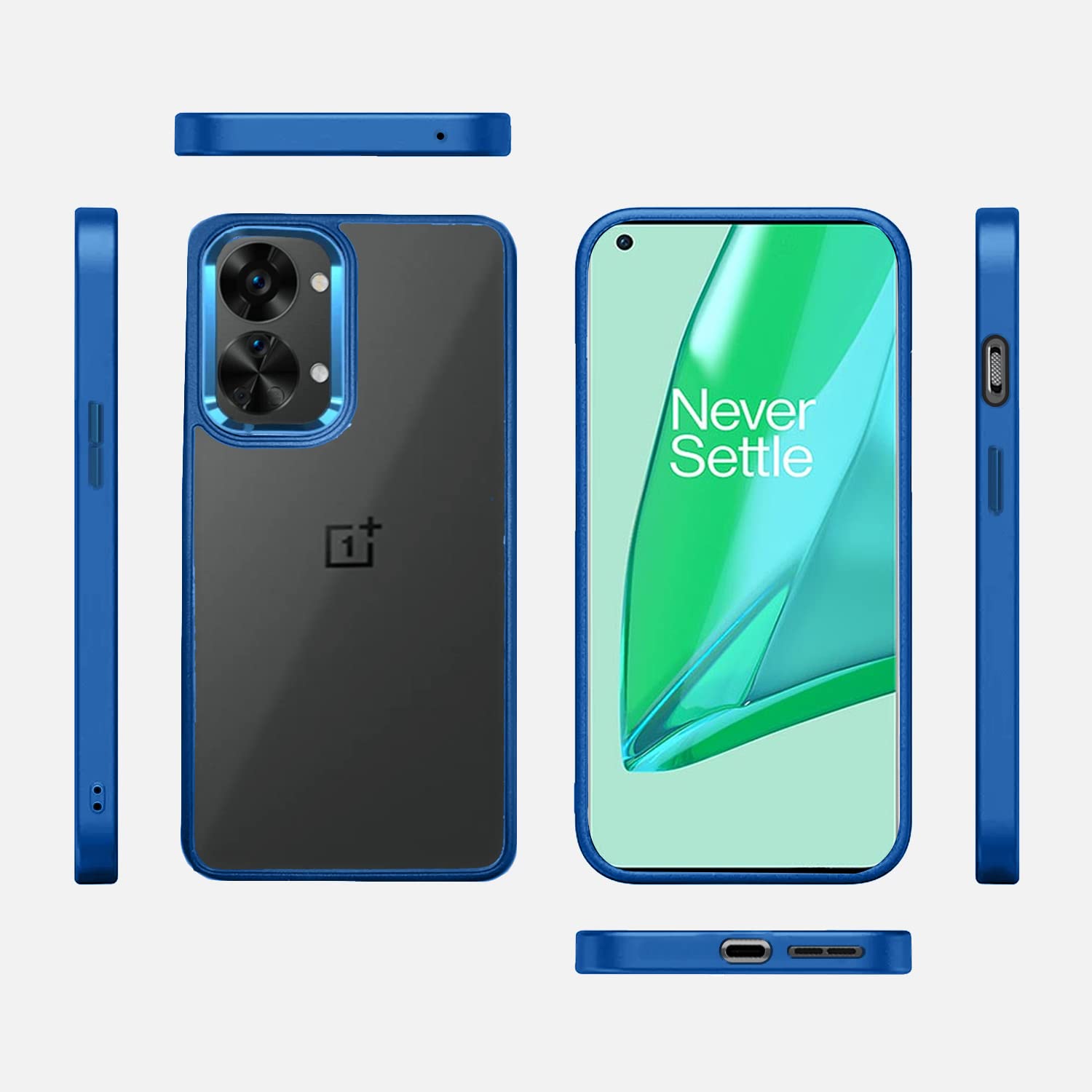 Pikkme dark blue Chrome phone cover for OnePlus Nord 2T 5G – photo 4