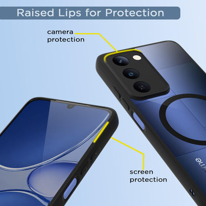 Realme P4 Lite 5G MagSafe phone cover in black mag-safe by Pikkme – photo 4