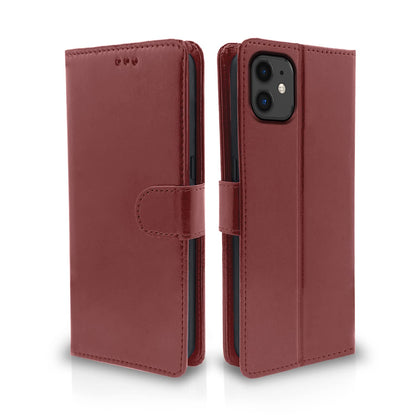 iPhone 11 flip case in brown by Pikkme