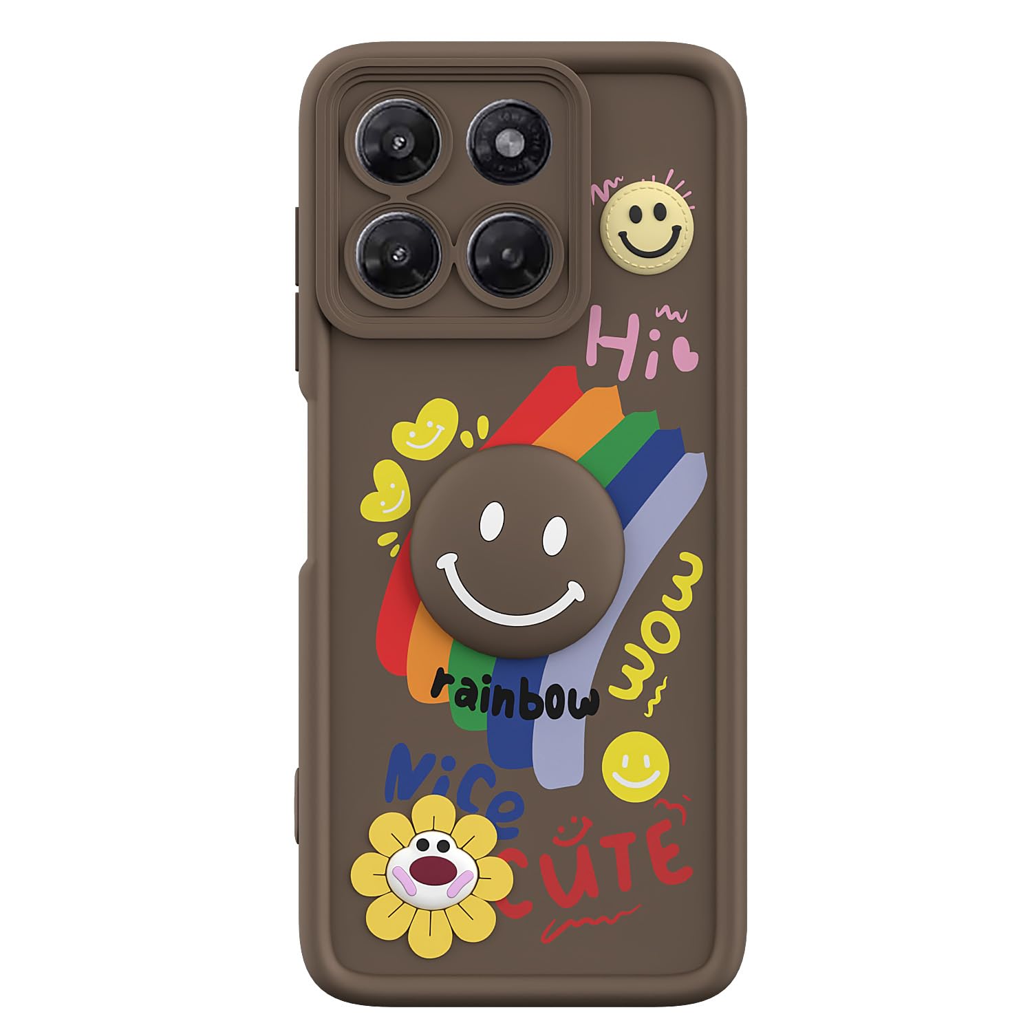 Pikkme brown Smile Rainbow back cover for Moto G37 5G – photo 7