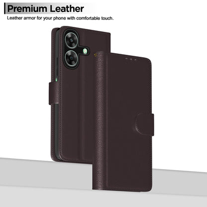Pikkme Realme C61/Narzo N61 coffee wallet flip cover – photo 2