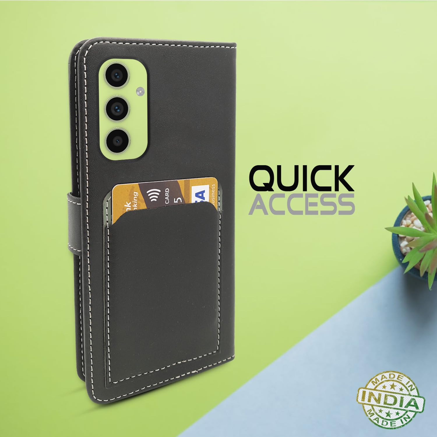 Grey Magnetic flip cover for Samsung A05s – Pikkme – photo 5