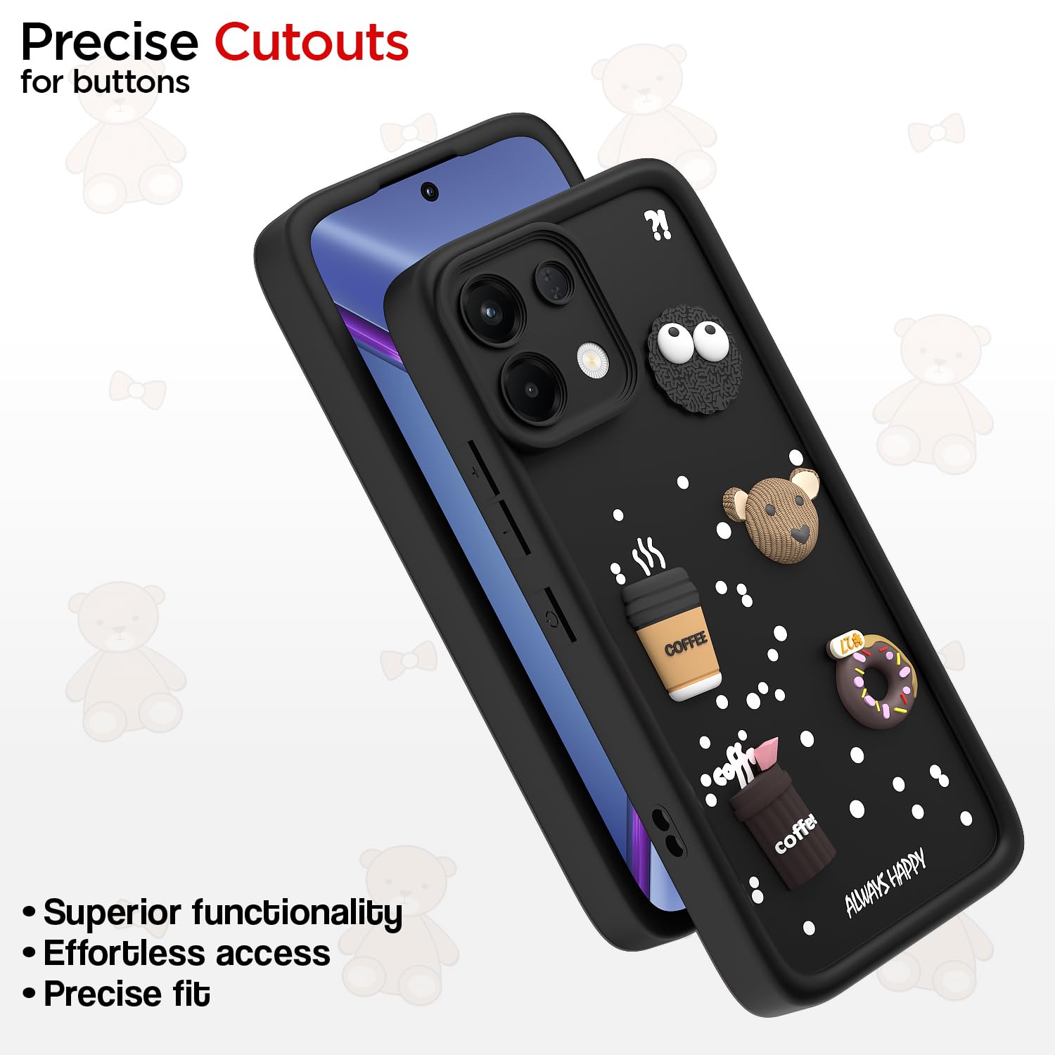 Oppo K13 5G/3D phone cover in black by Pikkme – photo 6