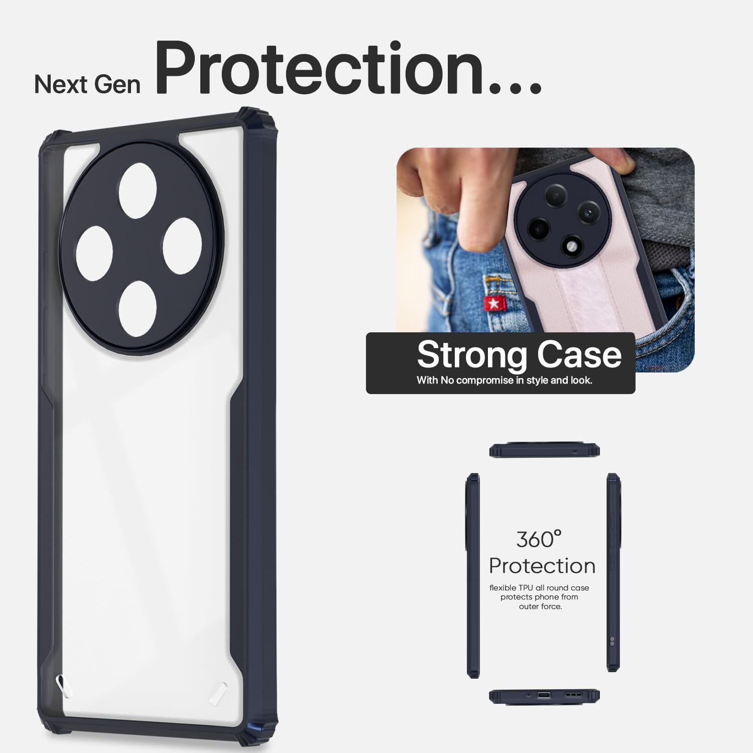Oppo F27 Pro Plus 5G mobile cover in blue by Pikkme – photo 6